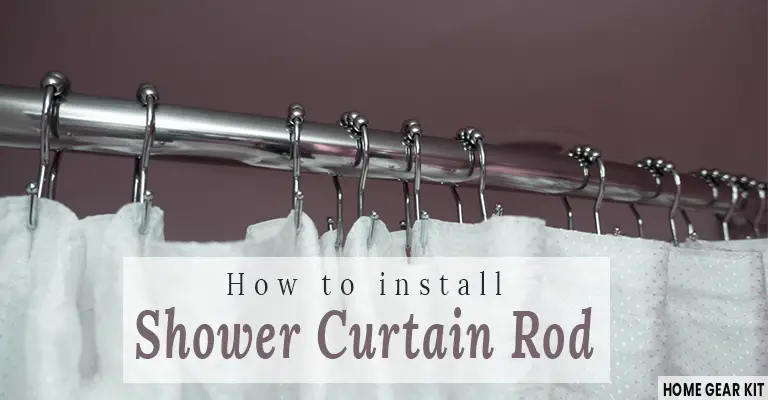 how to install shower curtain rod