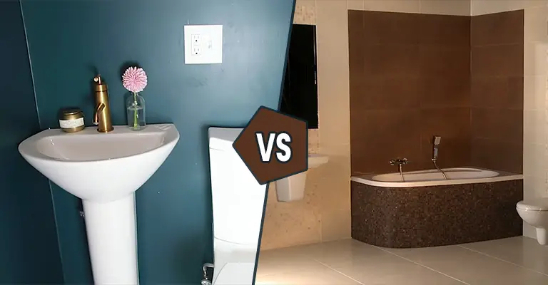 Full Bathroom Vs Half Bathroom