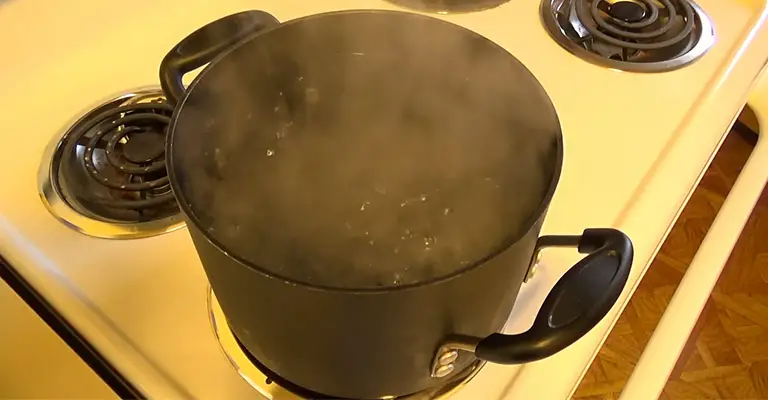 Pouring Boiling Water Down the Drain