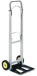 Safco Products Hide-Away Collapsible Utility Hand Truck, Silver/Black