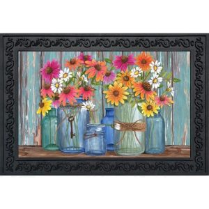 Farm Fresh Flowers Spring Doormat Indoor Outdoor 18" x 30" Briarwood Lane