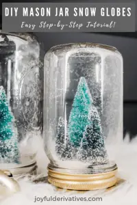 mason jar snow globe