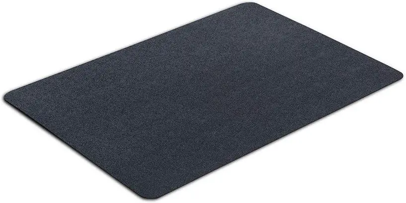 VersaTex Multi-Purpose Recycled Rubber Floor Mat for Indoor or Outdoor Use, Utility Mat for Entryway, Tool Bench, Garage, Under-Sink, Patio, and Door Mat; 24" x 36", Black