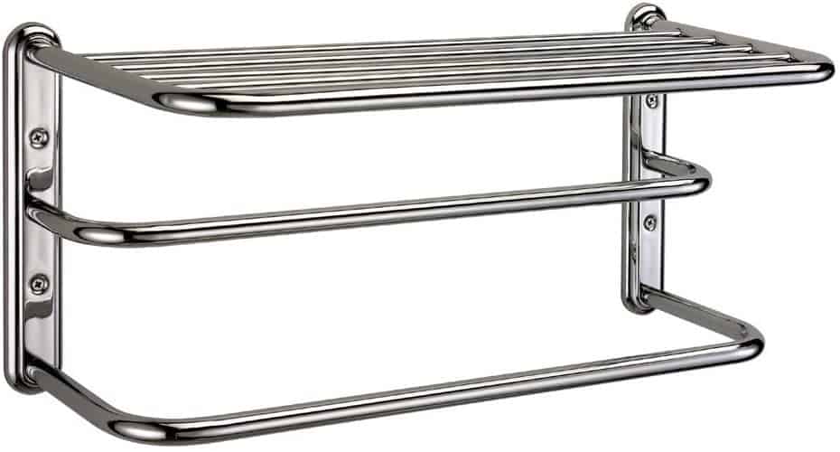 Gatco 1541 Double Towel Rack with Chrome Finish