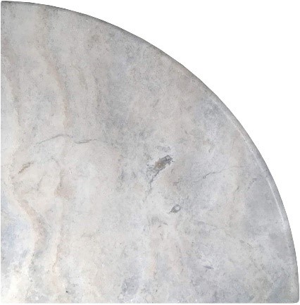 Corner Shower Seat Tile Ready - Natural Stone - 18" (Silver Travertine)