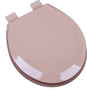 Bath Décor 1F1R5-20 Premium Molded Wood Toilet Seat, Venetian Pink