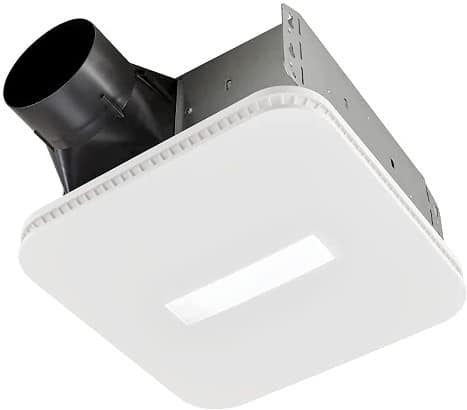 Broan-NuTone Broan AER110CCTK CleanCover Bath, 110 CFM, 1.0 Sone, with Selectable CCT LED Light, Energy STARBath Fan, White