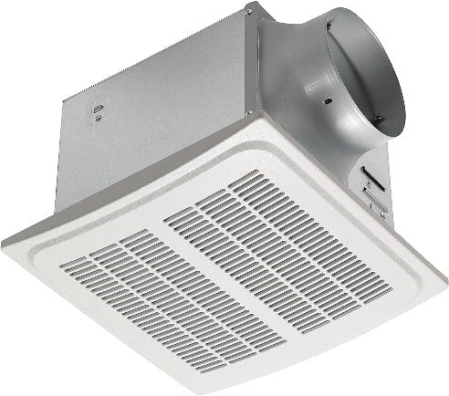 KAZE APPLIANCE SE110PL2 Ultra Quiet Bathroom Exhaust Fan with LED Light (110 CFM, 0.9 Sone)