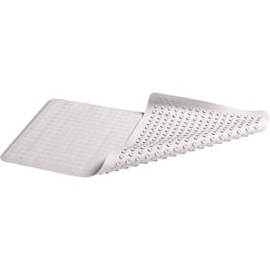 Rubbermaid Commercial Products Safti-Grip Bath and Shower Mat, Large, White, Non-Slip for Tub