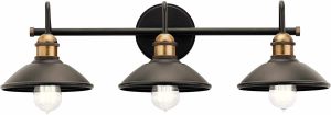 Kichler Lighting Clyde 26.25" 3 Light Vanity Light in Olde Bronze®