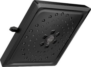 Delta Faucet 3-Spray H2Okinetic Shower Head, Matte Black 52684-BL