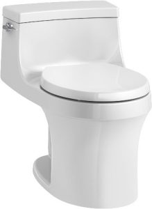 KOHLER K-4007-0 San Souci Toilet, 24.25 x 16.75 x 25.63 inches, White