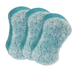 Spongeables Exfoliating Body Wash In A Sponge, Sea Salt, Contains Avocado Oil and Vitamin E, Cleanse, Exfoliate and Moisturize, 3.5 Oz, 3 Count