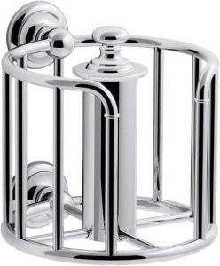 KOHLER K-72576-CP Artifacts Toilet tissue carriage, Polished Chrome