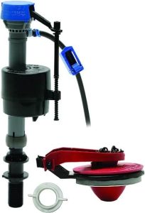 Fluidmaster 400CARP5 Universal No Tank Removal PerforMAX Kit, High Performance Toilet Fill Valve and Adjustable Flush Valve Repair Kit Including Flapper, For 2-Inch Toilet Flush Valves