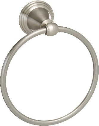 DELTA 79646-BN Windemere Towel Ring, 6.37 x 2.84 x 7.25 Inches, SpotShield Brushed Nickel