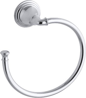 KOHLER Devonshire Bathroom Towel Ring Hand Towel Holder, Polished Chrome, K-10557-CP