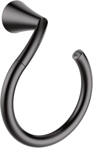 Moen YB2386BL Glyde Towel Ring, Matte Black