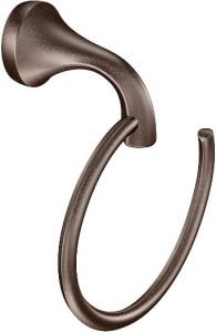 Moen YB2886ORB Eva Collection Bathroom Towel Ring, Oil Rubbed Bronze