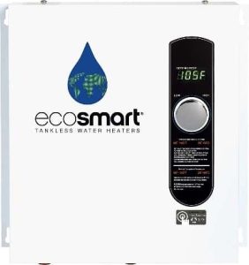 Ecosmart ECO 24 24 KW at 240-Volt Electric Tankless Water Heater with Patented Self Modulating Technology, 17 x 17 x 3.5