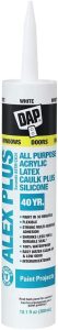 DAP Alex Plus All Purpose Acrylic Latex Caulk with Silicone