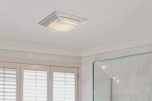 bathroom exhaust fan light