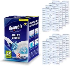 Dropable Disposable Toilet Cleaning System